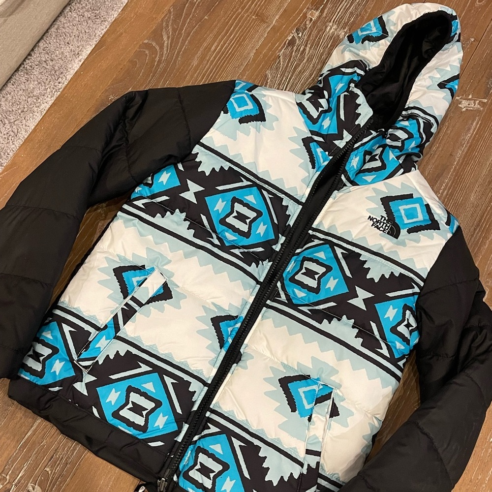 The North Face Reversible Perrito Jacket Girls Sz 14/16 NWT